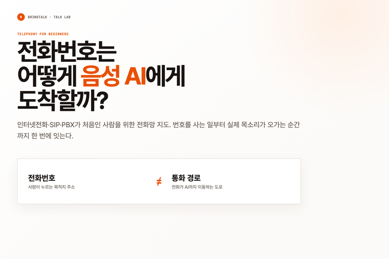 전화번호는 고객이 누르는 주소이고 통화 경로는 전화가 목적지까지 이동하는 도로라는 개념도